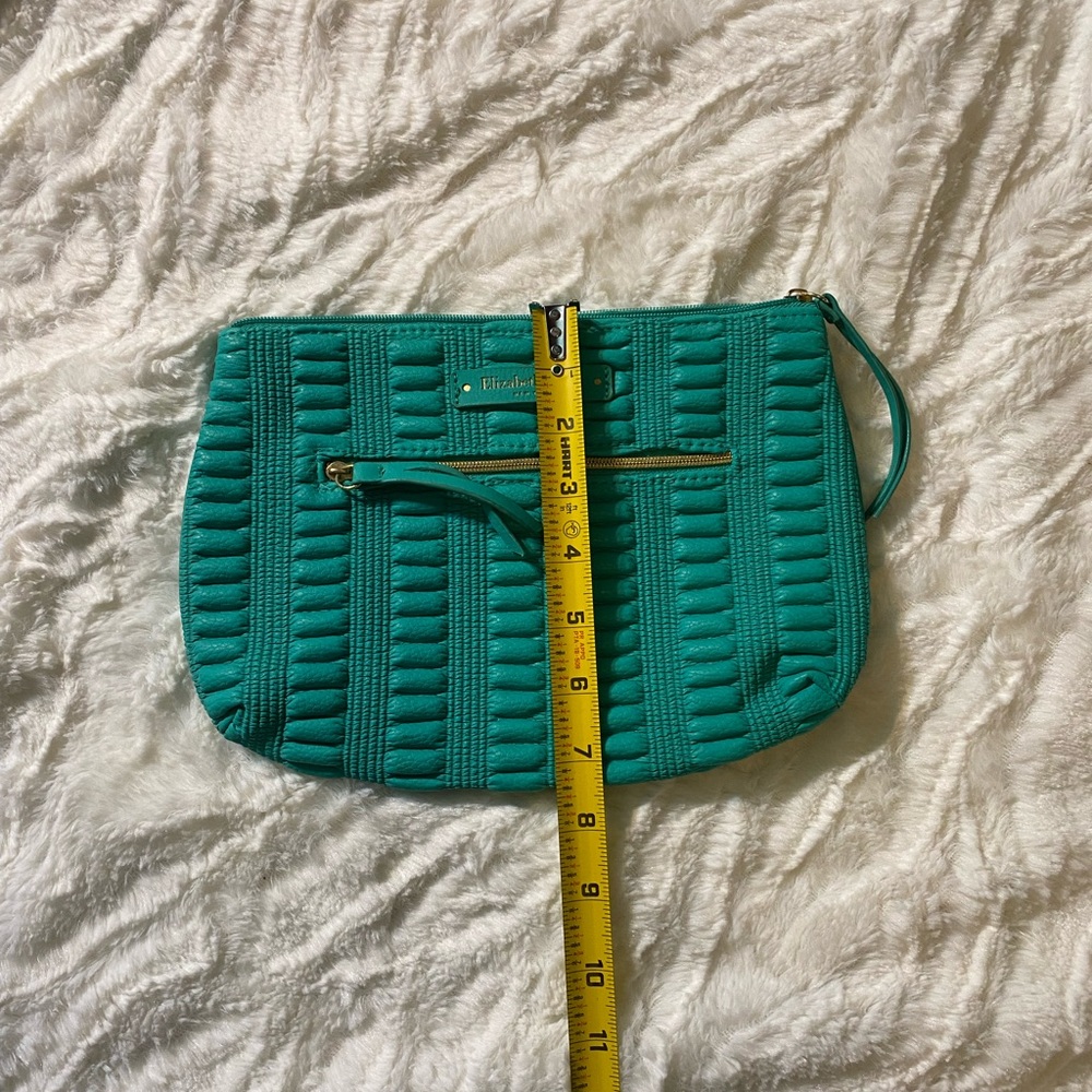 Elizabeth Arden Teal Zippered Cosmetic Makeup Bag - Picture 6 of 6